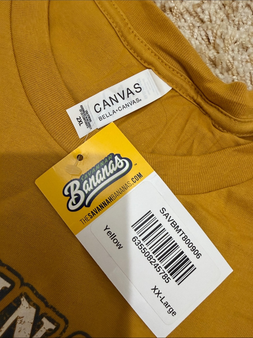 Savannah Bananas 2024 Tour T-shirt - Picture 2 of 3